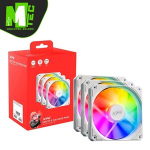 Xpg Vento R 120 ARGB White PWM Kit 3 Fans Invertido