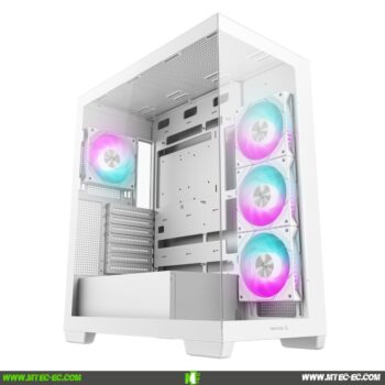 Deepcool CG580 4F - Torre ATX con 4 Ventiladores ARGB, Alto Flujo de Aire Blanco