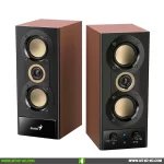 Genius SP-HF800BT Parlantes Madera Bluetooth 20W