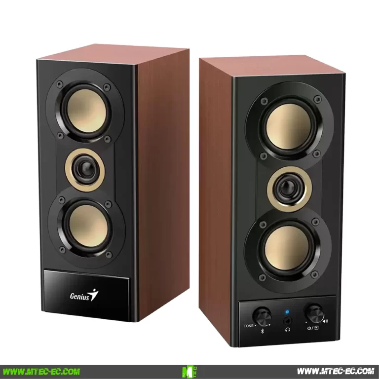 Genius SP-HF800BT Parlantes Madera Bluetooth 20W